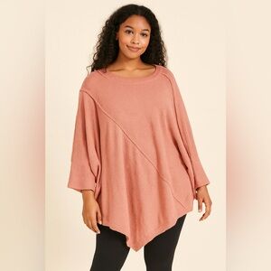 Lou & Grey Orange Oversized Sweater- L/XL